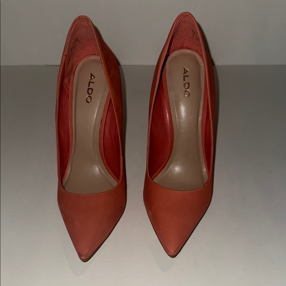Aldo Orange High Heel Pumps